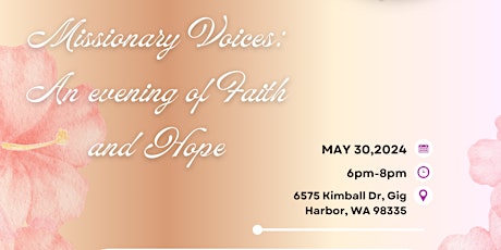 Missionary Voices: An Evening of Faith and Hope