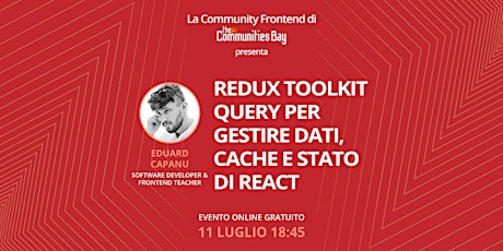 Redux Toolkit Query per gestire dati, cache e stato di React・Frontend TCB 8
