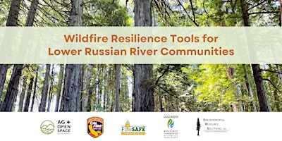 Imagem principal do evento Wildfire Resilience Tools  for Lower Russian River Communities