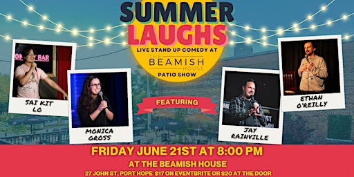 Hauptbild für Patio Comedy Show at The Beamish House, Port Hope