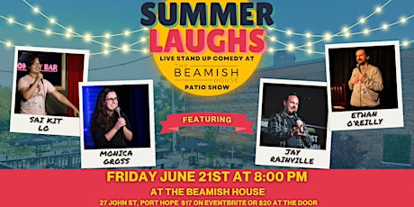 Patio Comedy Show at The Beamish House, Port Hope