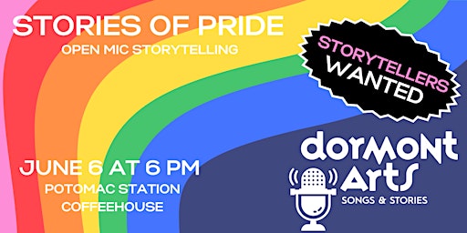 Imagem principal de Songs & Stories Open Mic Storytelling: Stories of Pride