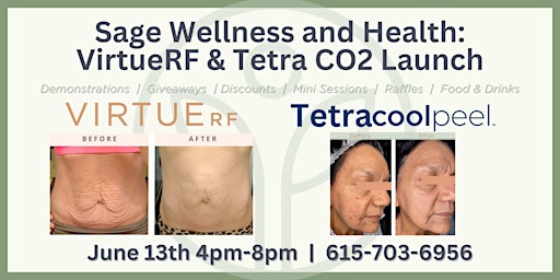 Imagen principal de Sage Wellness and Health: VirtueRF & Tetra CO2 Launch