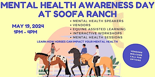 Primaire afbeelding van SOOFA Ranch - Mental Health Awareness Day