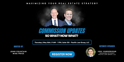 Imagem principal do evento Commission Updates:  So What? Now What?