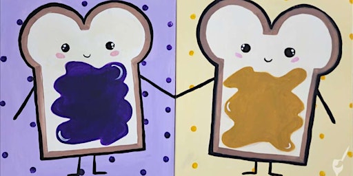 Immagine principale di Peanut Butter and Jelly - Family Fun - Paint and Sip by Classpop!™ 
