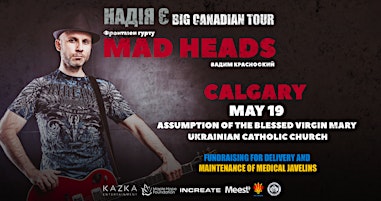 Primaire afbeelding van Вадим Красноокий (MAD HEADS) | Calgary -  May 19 | BIG CANADIAN TOUR