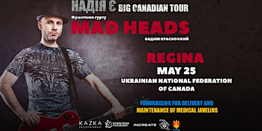 Image principale de Вадим Красноокий (MAD HEADS) | Regina -  May 25 | BIG CANADIAN TOUR