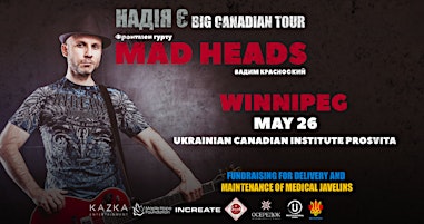 Immagine principale di Вадим Красноокий (MAD HEADS) | Winnipeg -  May 26 | BIG CANADIAN TOUR 