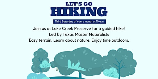 Imagem principal do evento Lake Creek Preserve Guided Hike