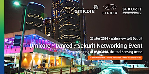 Imagem principal do evento Umicore - Lynred - Sekurit Networking Event