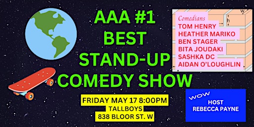 Primaire afbeelding van Friday Standup Comedy: AAA#1 Best Standup Show!