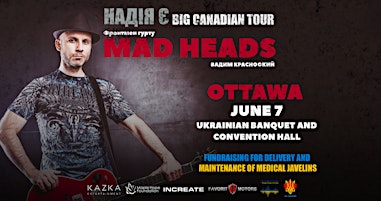 Immagine principale di Вадим Красноокий (MAD HEADS) | Ottawa -  Jun 7 | BIG CANADIAN TOUR 