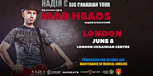 Image principale de Вадим Красноокий (MAD HEADS) | London -  Jun 8 | BIG CANADIAN TOUR