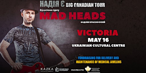 Immagine principale di Вадим Красноокий (MAD HEADS) | Victoria -  May 16 | BIG CANADIAN TOUR 