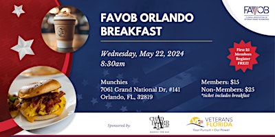 Image principale de FAVOB Orlando Breakfast