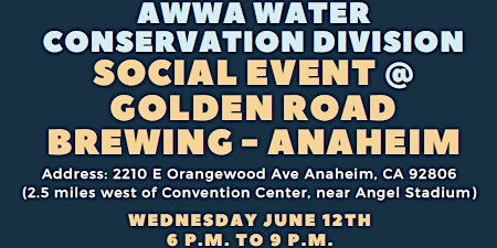 Hauptbild für AWWA Conservation Division Social Event