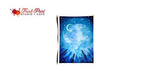 Primaire afbeelding van In-Studio Watercolour Paint Night - Midnight Starry Sky