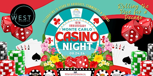 Imagem principal do evento 10th Anniversary Monte Carlo Casino Night
