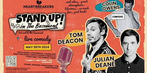 Hauptbild für Stand Up in the Basement Comedy - Tom Deacon | Julian Deane