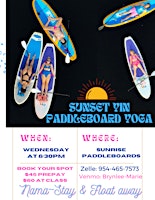 Imagem principal do evento Sunset Yin Paddleboard YOGA