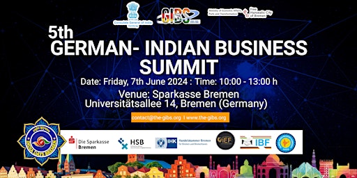 Primaire afbeelding van 5th German- Indian Business Summit- GIBS