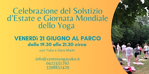 Hauptbild für Yoga del Solstizio d’Estate e della Giornata Mondiale dello Yoga