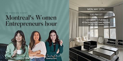 Montreal's  Women Entrepreneurs Hour primary image