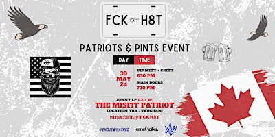 Primaire afbeelding van FCK H8T: Patriots & Pints Event
