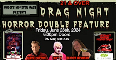 Imagem principal do evento Drag Night Horror Double Feature
