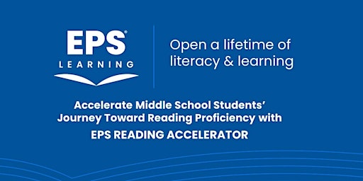 Primaire afbeelding van EPS Reading Accelerator Simple, Sustainable, and Speedy Intervention Path