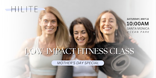 Image principale de Mother's Day Weekend Low-Impact Strength Workout Class!!!