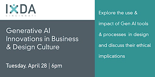 Gen AI Innovations in Business and Design Culture primary image
