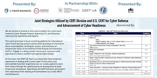Hauptbild für Joint Strategies Utilized by CERT Ukraine and U.S. CERT for Cyber Defense