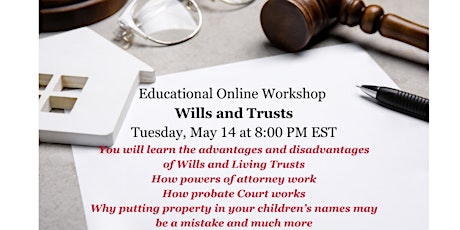 Educational Online Webinar on Wills and Trusts