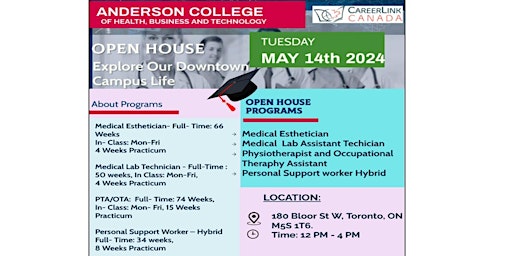 CareerLinkCanada Open House at Anderson College primary image