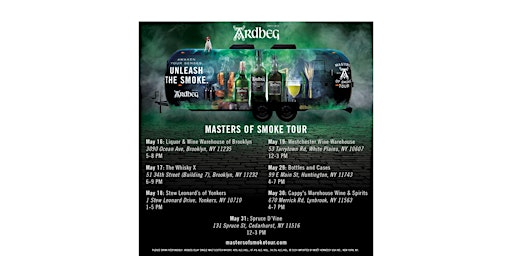 Primaire afbeelding van Ardbeg Masters of Smoke Tour Comes to Brooklyn, New York