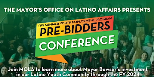 Mayor’s Office on Latino Affairs Presents: SYEP Pre-Bidders Conference primary image
