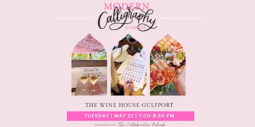 Primaire afbeelding van Brush & Bottles: An Evening of Modern Calligraphy at The Wine House