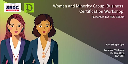 Imagen principal de Women and Minority Business Certification Workshop