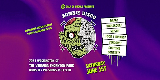 Imagem principal do evento Gala of Ghouls: Zombie DISCO