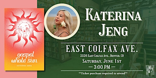 Primaire afbeelding van Katerina Jeng Live at Tattered Cover Colfax