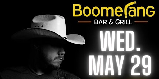 Imagem principal do evento Live Music: Country Night with RJ Moody @ Boomerang Bar & Grill