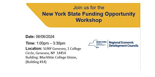 New York State Funding Opportunity Workshop  primärbild