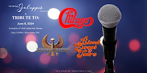 Imagem principal do evento Tribute to Chicago, Earth Wind & Fire and Blood Sweat & Tears