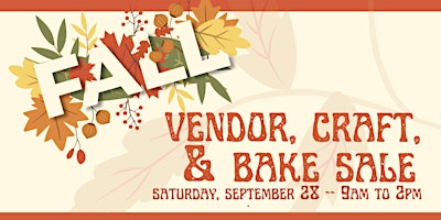 Fall Vendor, Craft, and Bake Sale primary image