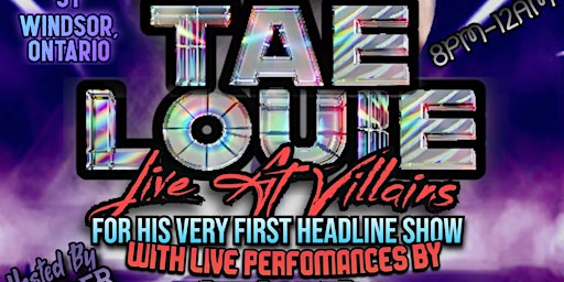 Imagem principal do evento DJ Ghost Presents Tae Louie Live At Villains