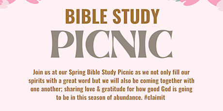 Spring Bible Study Picnic