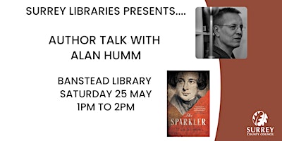 Hauptbild für Author Talk with Alan Humm at Banstead Library