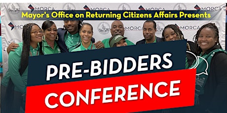 FY25 MORCA Community Grant Pre-Bidders Conference